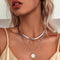 Sylvia | Silver Triple Layer Necklace