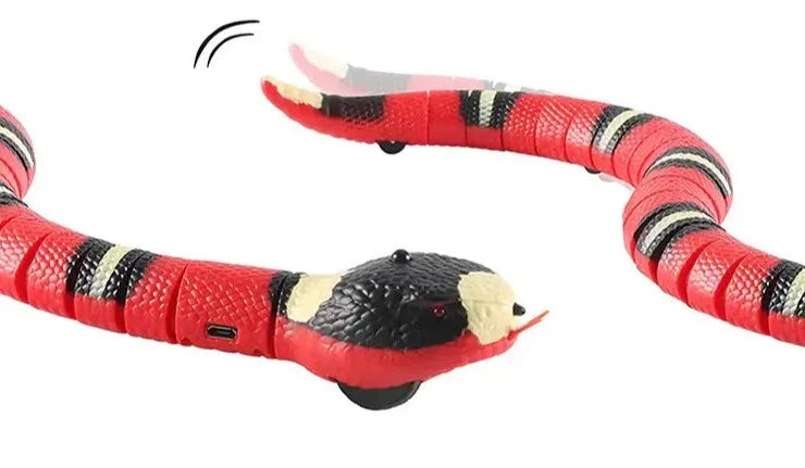 Smart Sensing Interactive Snake Toy for Cats & Small Dogs