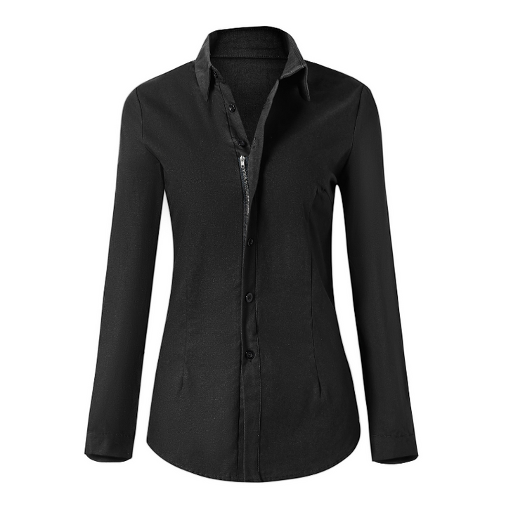 Elowen | Women’s Blouse with Back Zipper