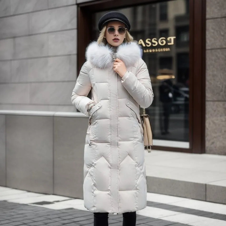 Elegant Women's Winter Coat | Long Design