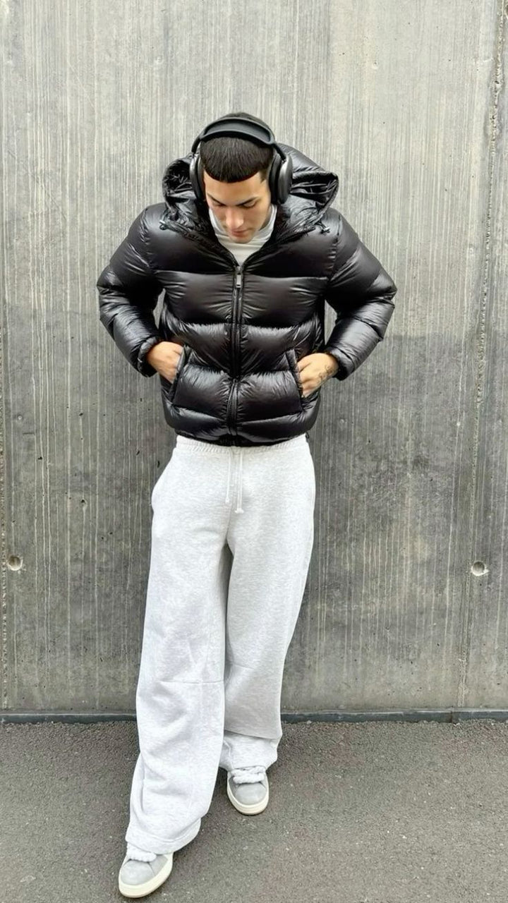 Men’s Sherpa-Lined Quilted Winter Jacket