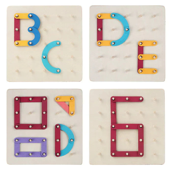 Interactive Bulletin Board | Montessori-Inspired Pattern-Making Toy