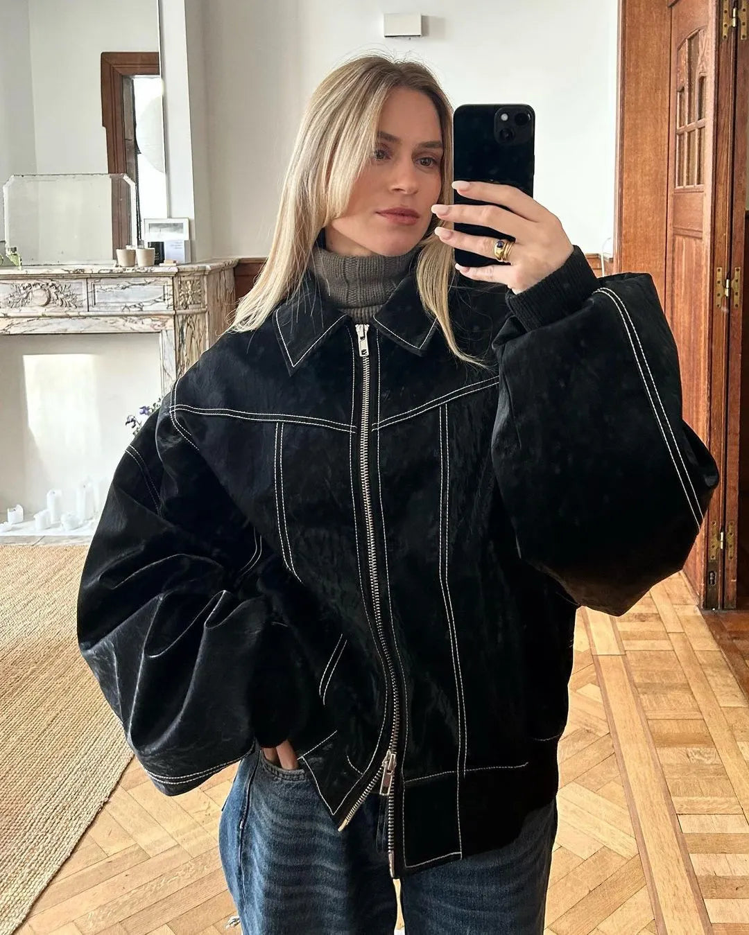 Women’s Oversized Bomber Jacket