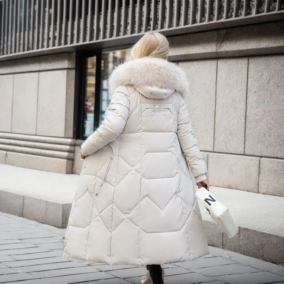 Elegant Women's Winter Coat | Long Design