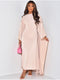 Azelina | Elegant Long-Sleeve Midi Dress for Women
