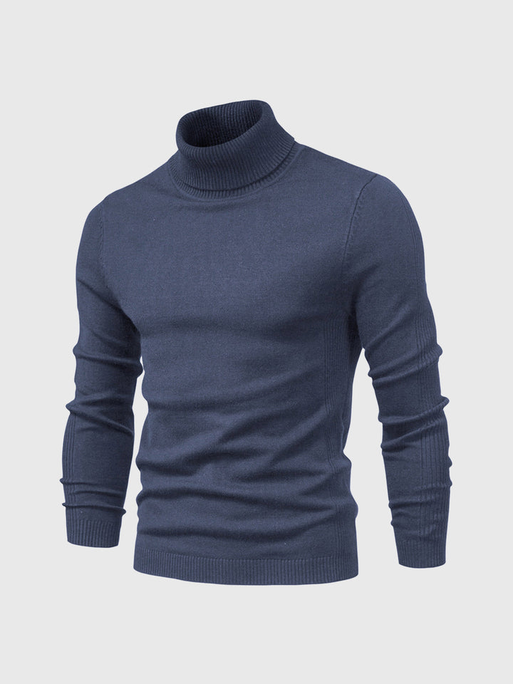 Men’s Soft Cotton Turtleneck Sweater