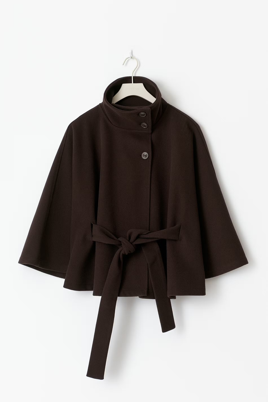 Women’s High-Collar Belted Coat | Elegant Winter Overcoat