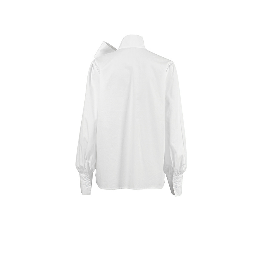 Women's White Blouse | Elegant Bow Tie Neck & Timeless Style