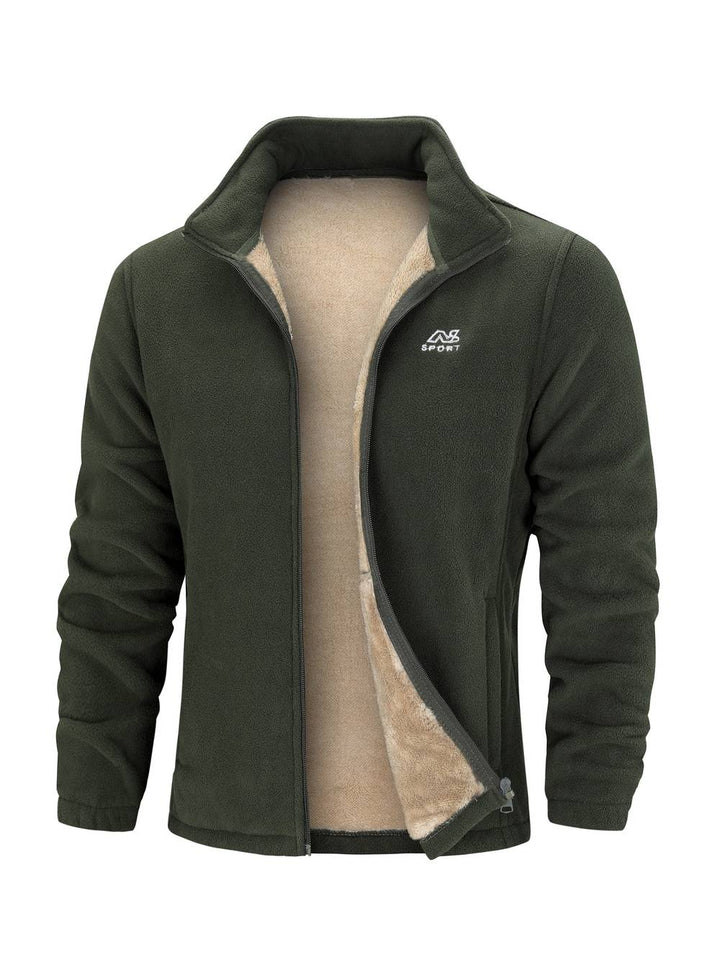 Men’s Fleece Vest with Wool Style Lining