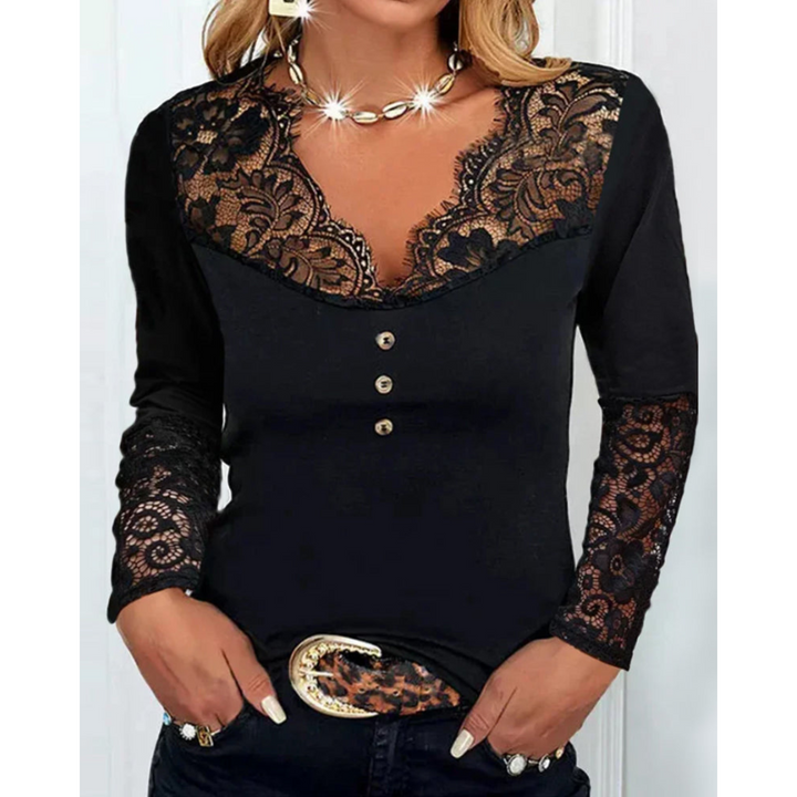 Evania | Women's V-Neck Blouse