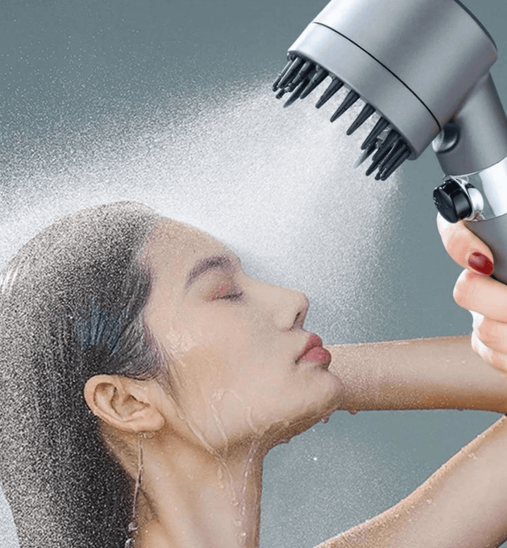 High-Pressure Massage Shower Head | 3-Setting Filtered System