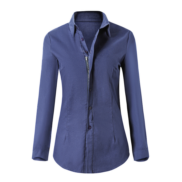 Elowen | Women’s Blouse with Back Zipper