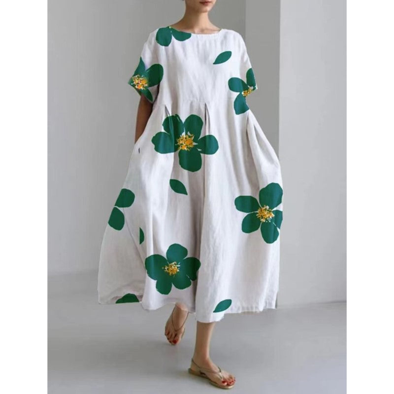 Women’s Loose Floral Dress | Relaxed Fit