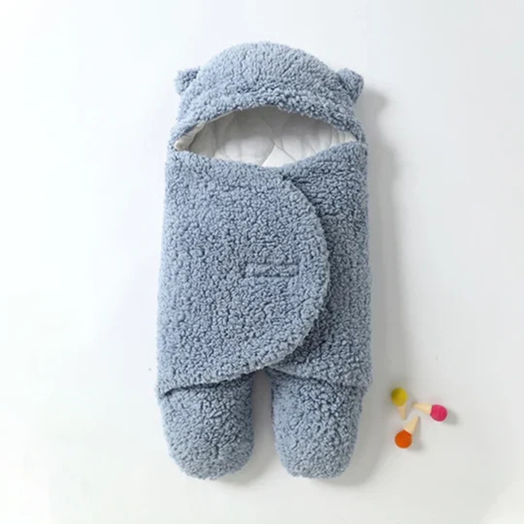 Baby Swaddle Blanket | Ultra-Soft Lined Hooded Sleep Sack for Warmth