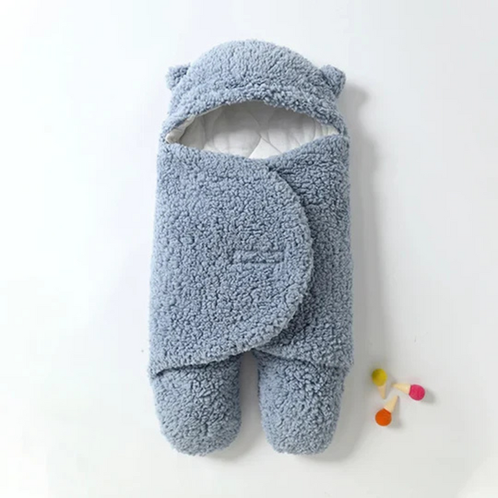 Baby Swaddle Blanket | Ultra-Soft Lined Hooded Sleep Sack for Warmth