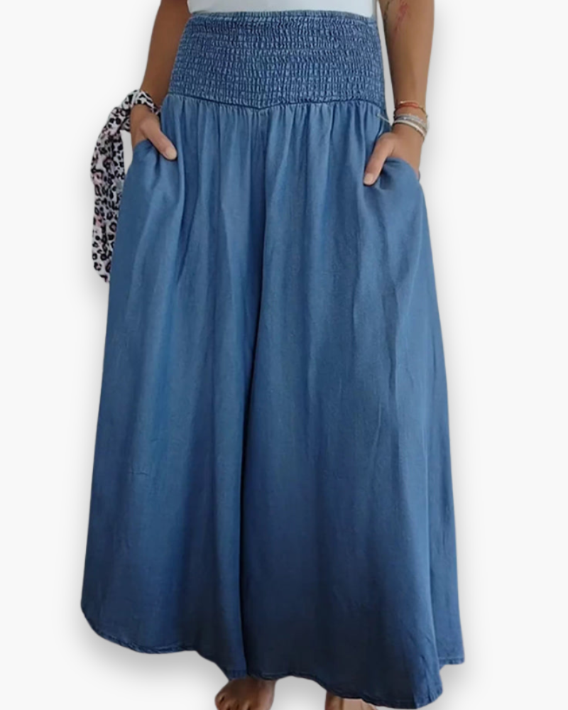 Isara | Women’s High-Waist Wide-Leg Summer Pants