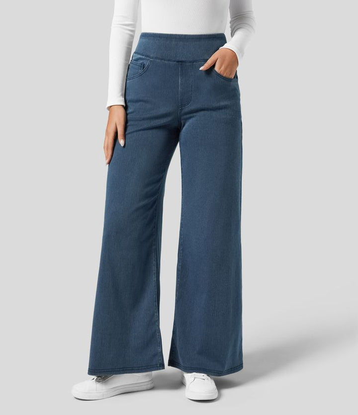 High-Waist Elastic Comfort Pants for Women