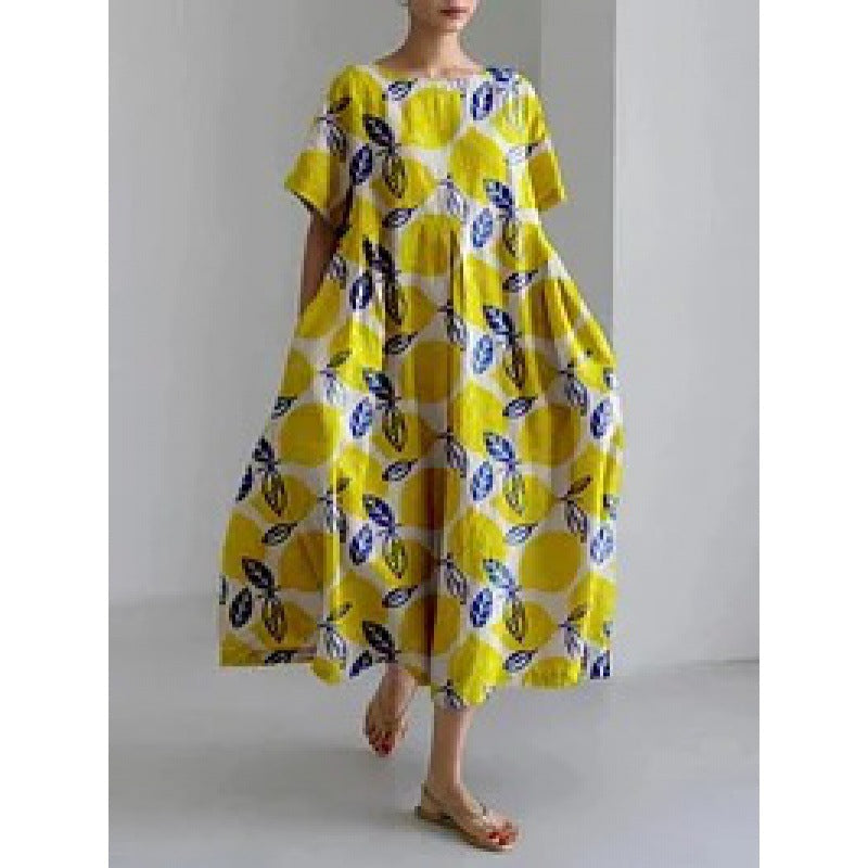 Women’s Loose Floral Dress | Relaxed Fit