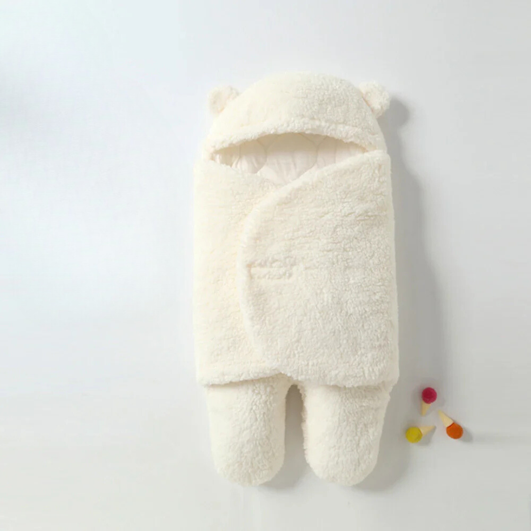 Baby Swaddle Blanket | Ultra-Soft Lined Hooded Sleep Sack for Warmth