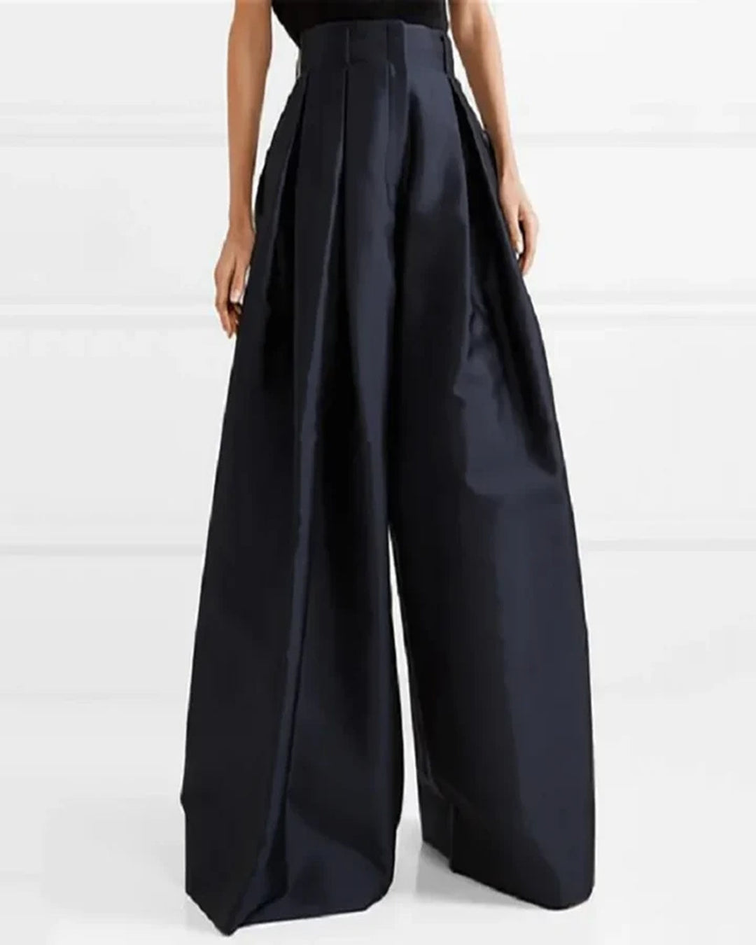 High-Waist A-Line Black Maxi Skirt | Elegant Long Skirt