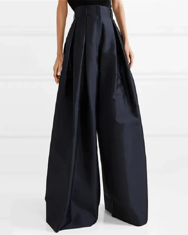 High-Waist A-Line Black Maxi Skirt | Elegant Long Skirt