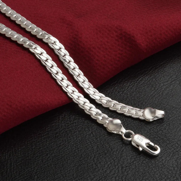 Giselle | Sterling Silver Glitter Necklace