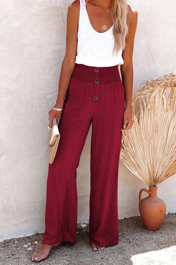 Kaia | Women's Wide-Leg Linen Pants for Beach, Travel & Everyday Wear