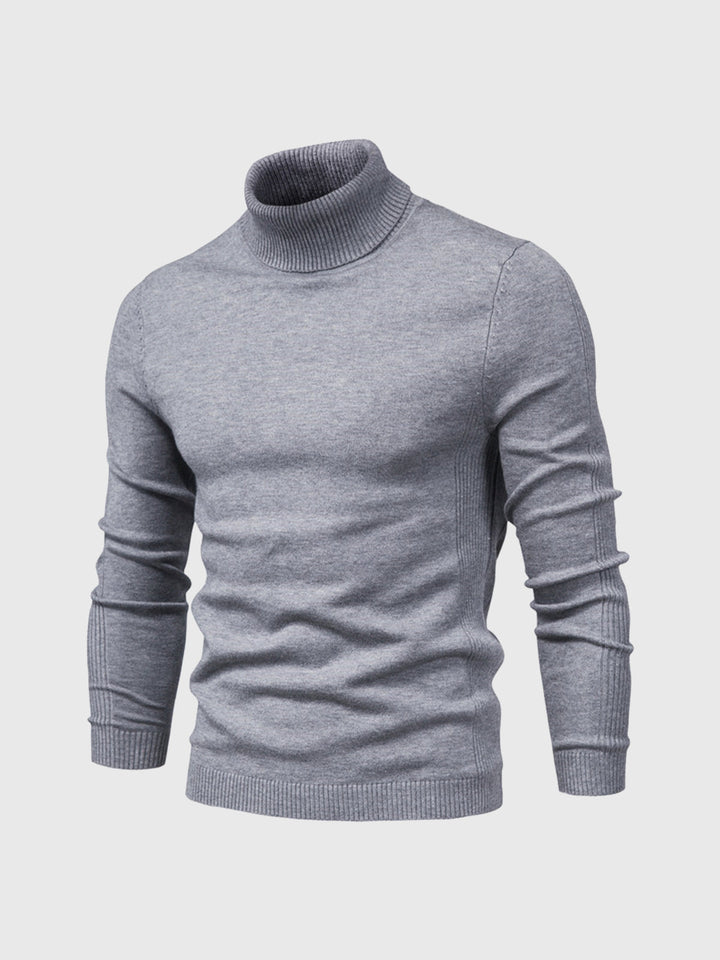 Men’s Soft Cotton Turtleneck Sweater