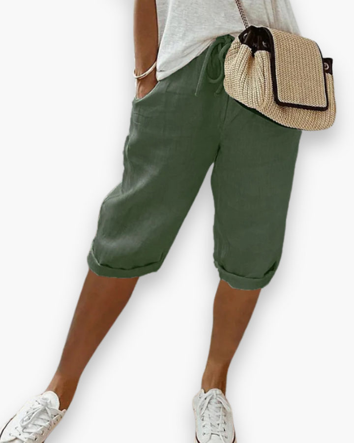 Faelira | Women's Knee-Length Summer Pants
