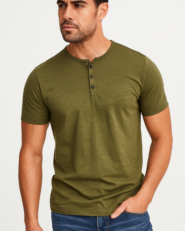 Westic | Men’s Casual Henley Shirt