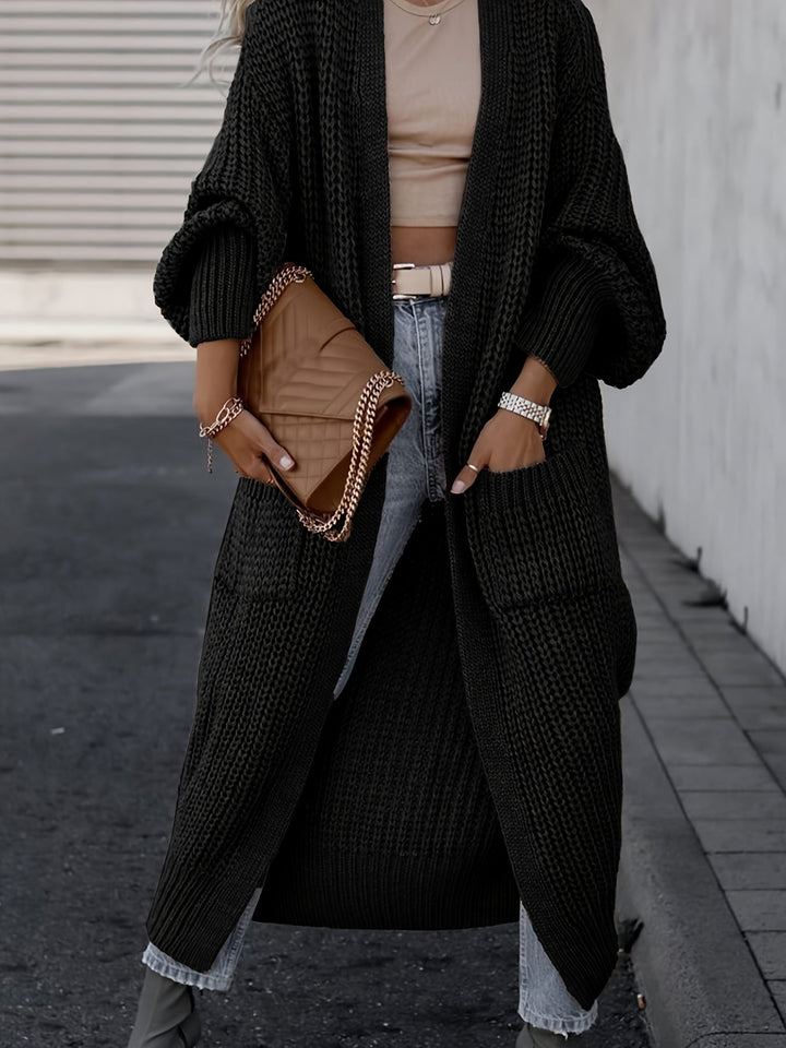 Women’s Wool-Like Cardigan Sweater | Long & Warm