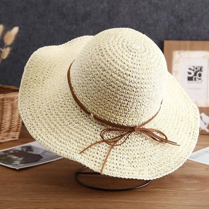 Selina | Women’s Wide-Brim Foldable Straw Beach Hat