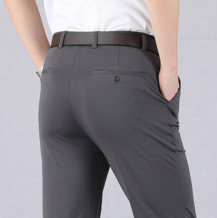 Men’s Stretch Classic Pants | 4-Way Stretch Office & Casual Trousers