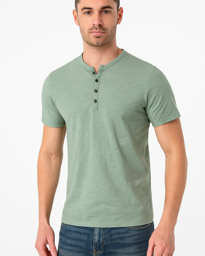 Westic | Men’s Casual Henley Shirt