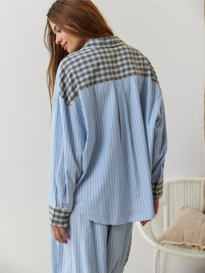 Piper | Women’s Comfortable Loose Fit Checked Pajama Set