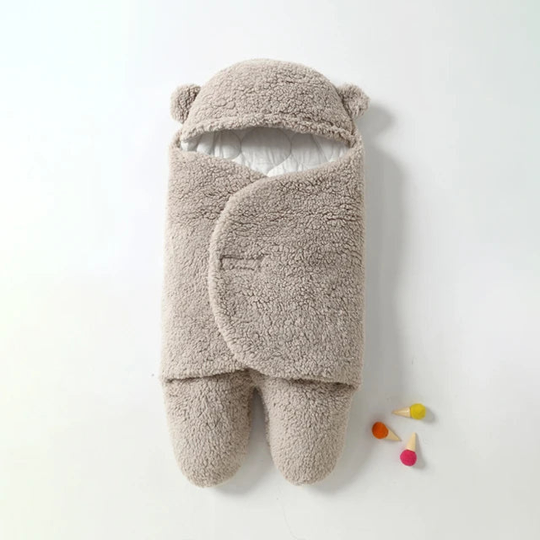 Baby Swaddle Blanket | Ultra-Soft Lined Hooded Sleep Sack for Warmth