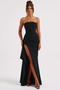 Elegant Twisted Maxi Evening Dress