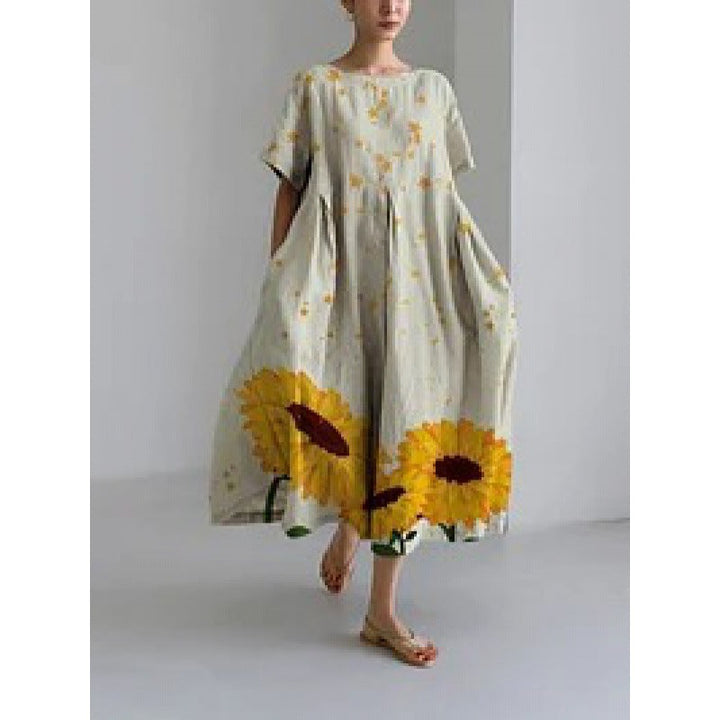 Women’s Loose Floral Dress | Relaxed Fit