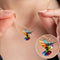 Colorful Hummingbird Necklace | Aurea Statement Pendant