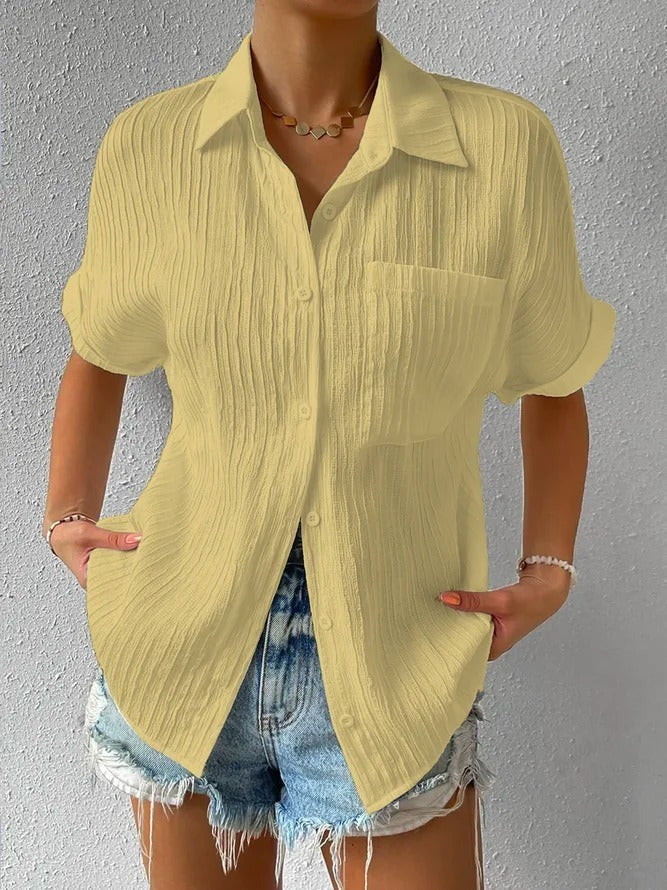 Renna | Women’s Relaxed Fit Short-Sleeve Button-Down Shirt