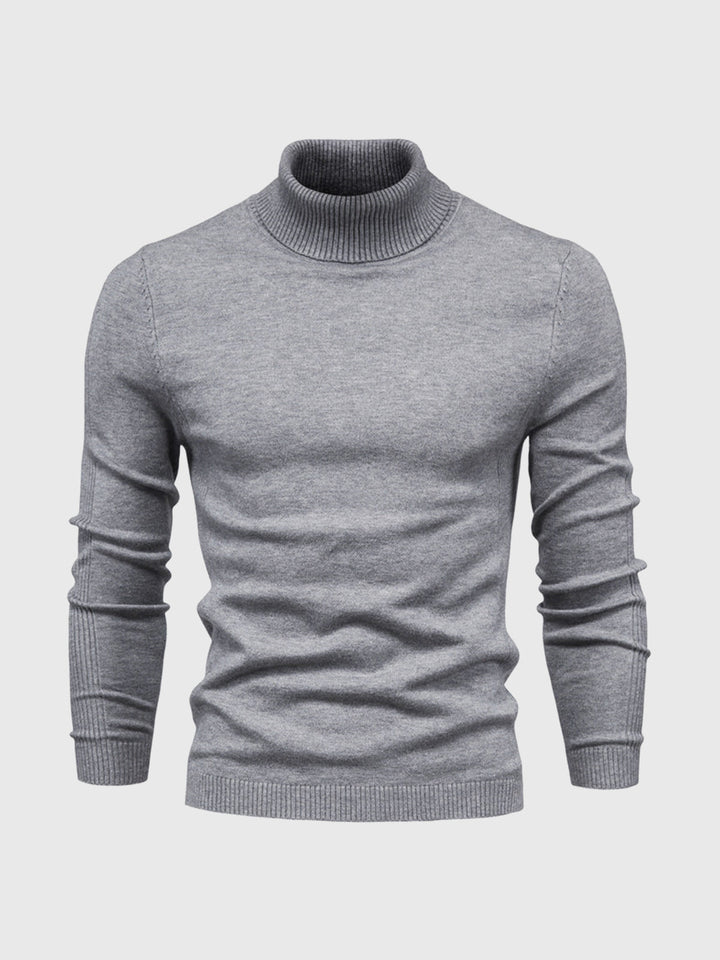 Men’s Soft Cotton Turtleneck Sweater