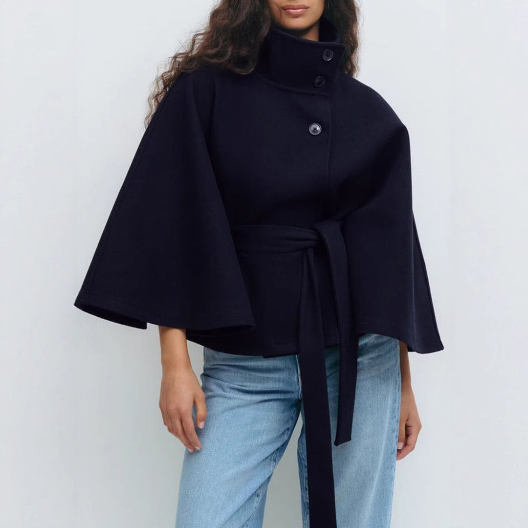 Women’s Stylish Belted Cape Coat | Chic Outerwear