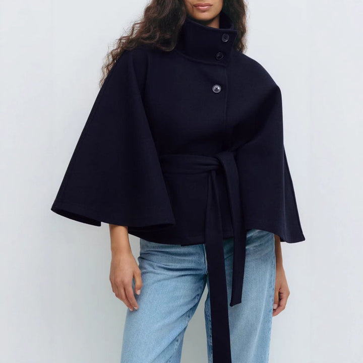 Women’s Stylish Belted Cape Coat | Chic Outerwear