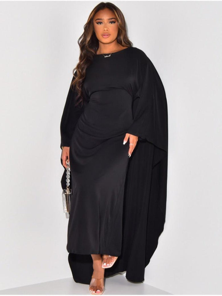 Azelina | Elegant Long-Sleeve Midi Dress for Women