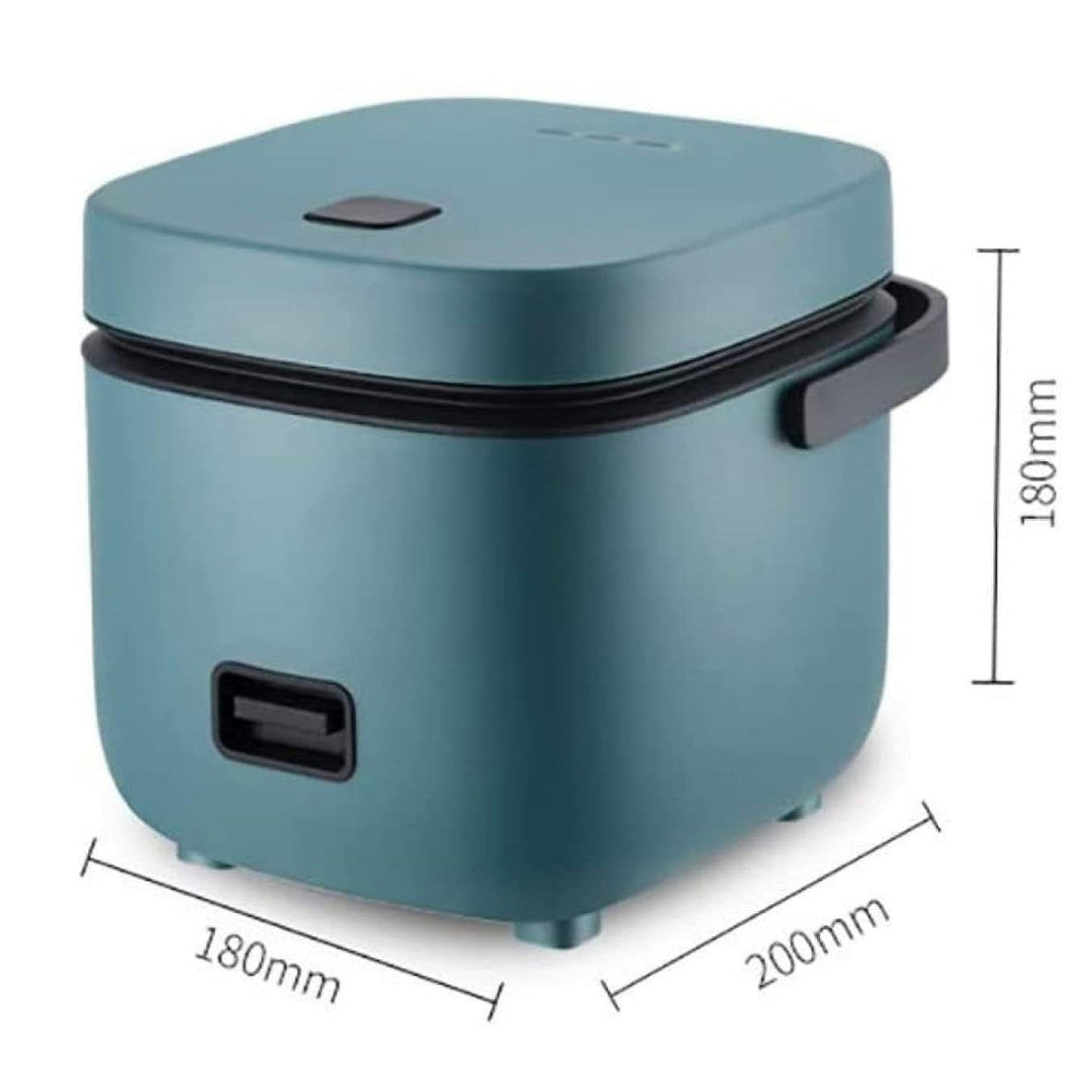 Compact 1.2L Rice Cooker with Steamer Basket