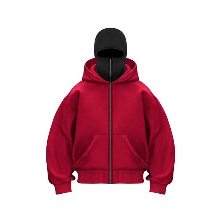 Oversized Hoodie with Face Mask | Men’s Streetwear Pullover