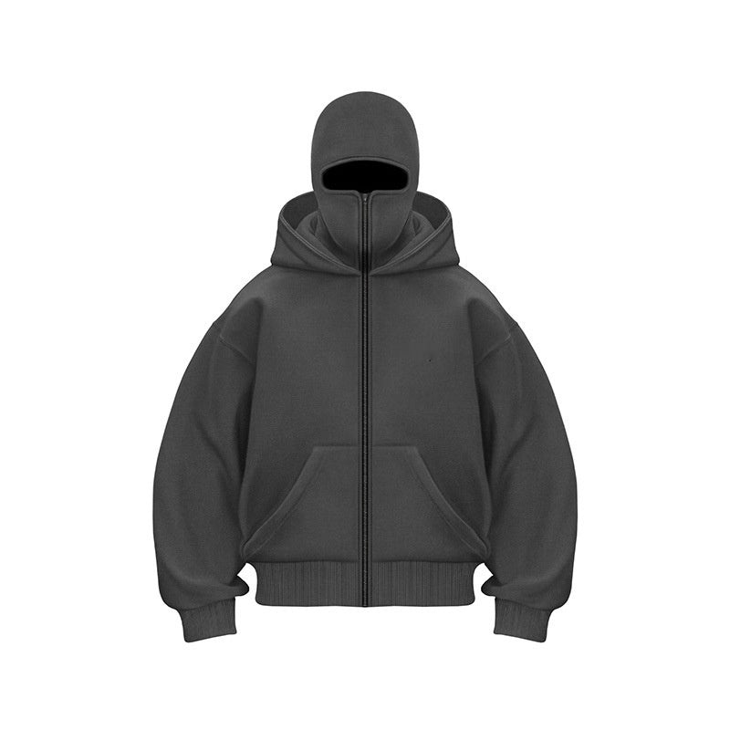 Oversized Hoodie with Face Mask | Men’s Streetwear Pullover
