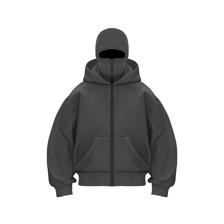 Oversized Hoodie with Face Mask | Men’s Streetwear Pullover