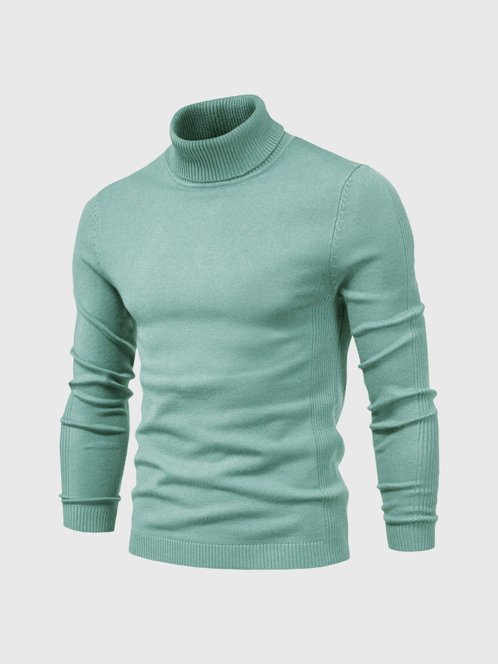 Men’s Soft Cotton Turtleneck Sweater