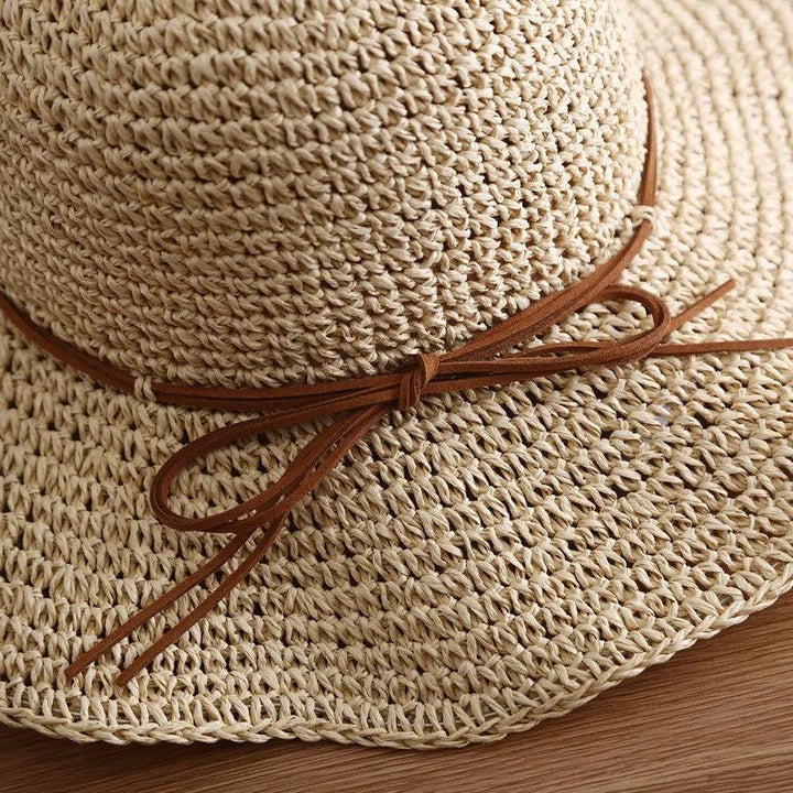 Selina | Women’s Wide-Brim Foldable Straw Beach Hat